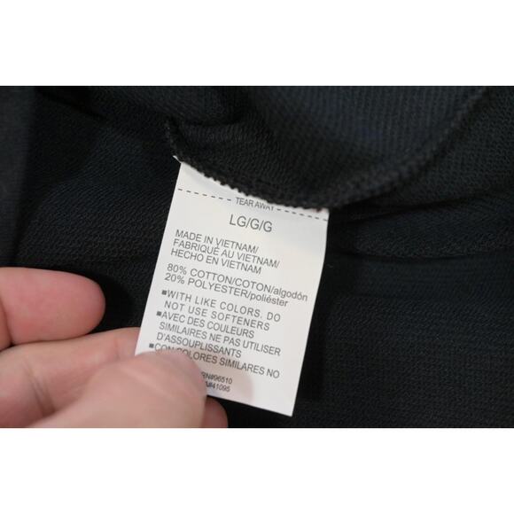 Under Armour Short Sleeve Hoodie Sweat Shirt Loose Cotton Blend Mens Sz Large - Picture 8 of 11